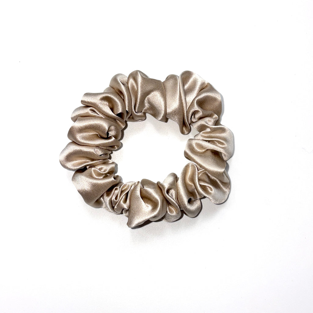 22 Momme Silk Scrunchie Set | Caramel | Large, Medium & Slim Hair Tie