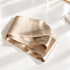 Silk Hair Ribbon | 22 Momme | Protective Hair Accessory | Caramel & Black | Free matching scrunchie