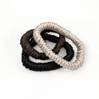 22 Momme Silk Slim Scrunchies Set of 3 | Pure Mulberry Silk Hair Scrunchies