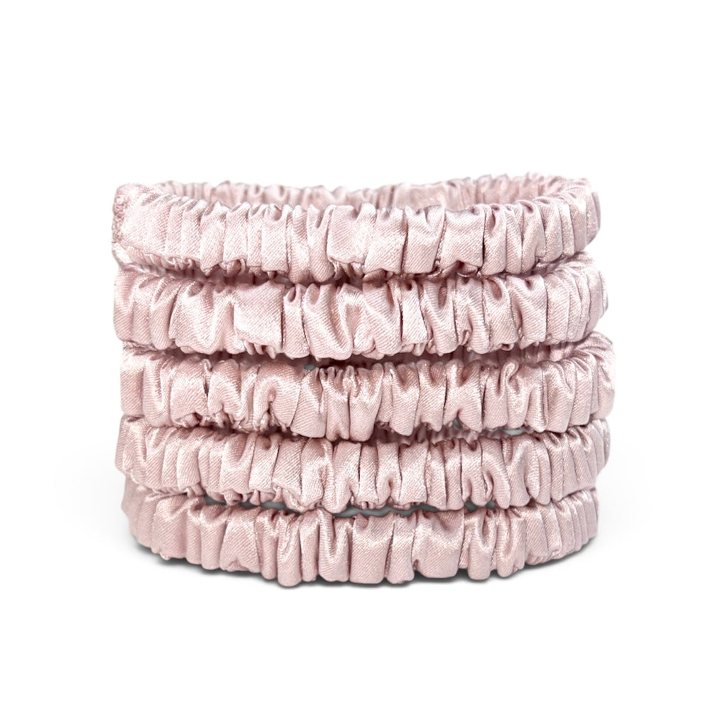 22 Momme Silk Slim Scrunchie | Luxury Hair Tie | 100% Silk