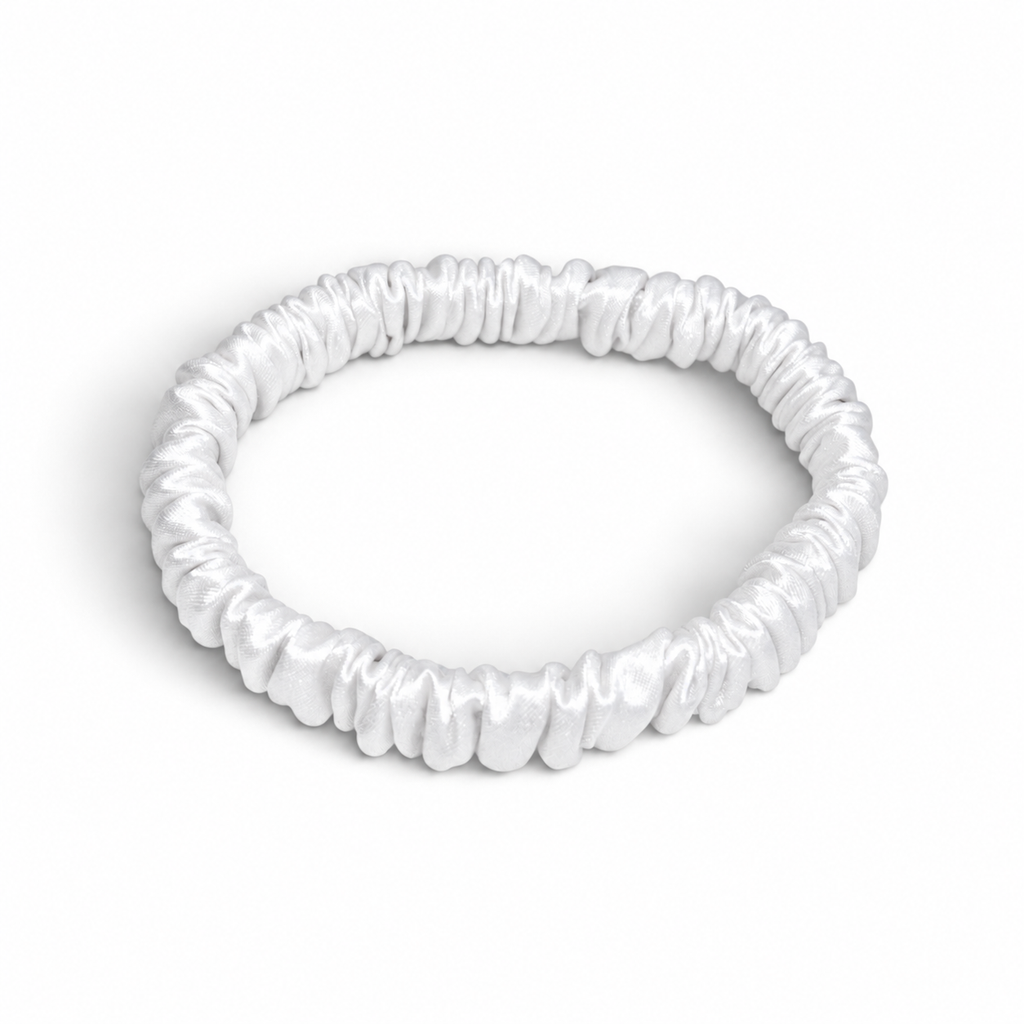 22 Momme Silk Slim Scrunchie | Luxury Hair Tie | 100% Silk
