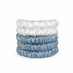Slim Silk Scrunchies Set of 5 | 100% Silk Hair Scrunchies | 22 Momme