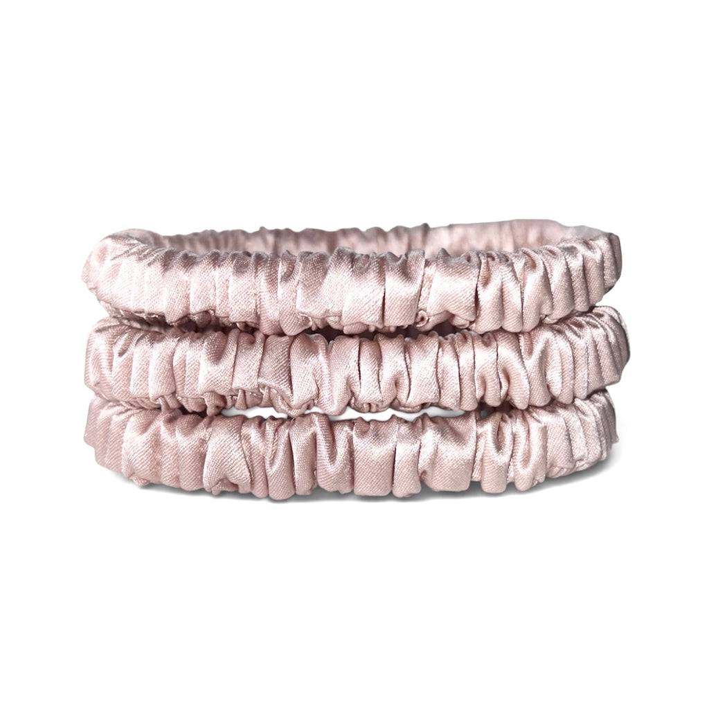22 Momme Silk Slim Scrunchie | Luxury Hair Tie | 100% Silk