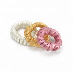 22 Momme Mini Scrunchies | Small Silk Hair Ties | Sets of 3 & 6