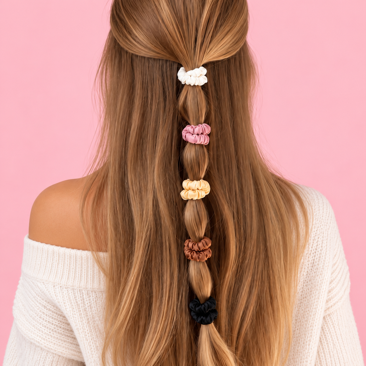 Mini Silk Scrunchies | Small Silk Hair Ties | Sets of 3 & 6 | 22 Momme Silk