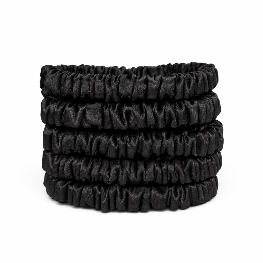 22 Momme Silk Slim Scrunchie | Luxury Hair Tie | 100% Silk