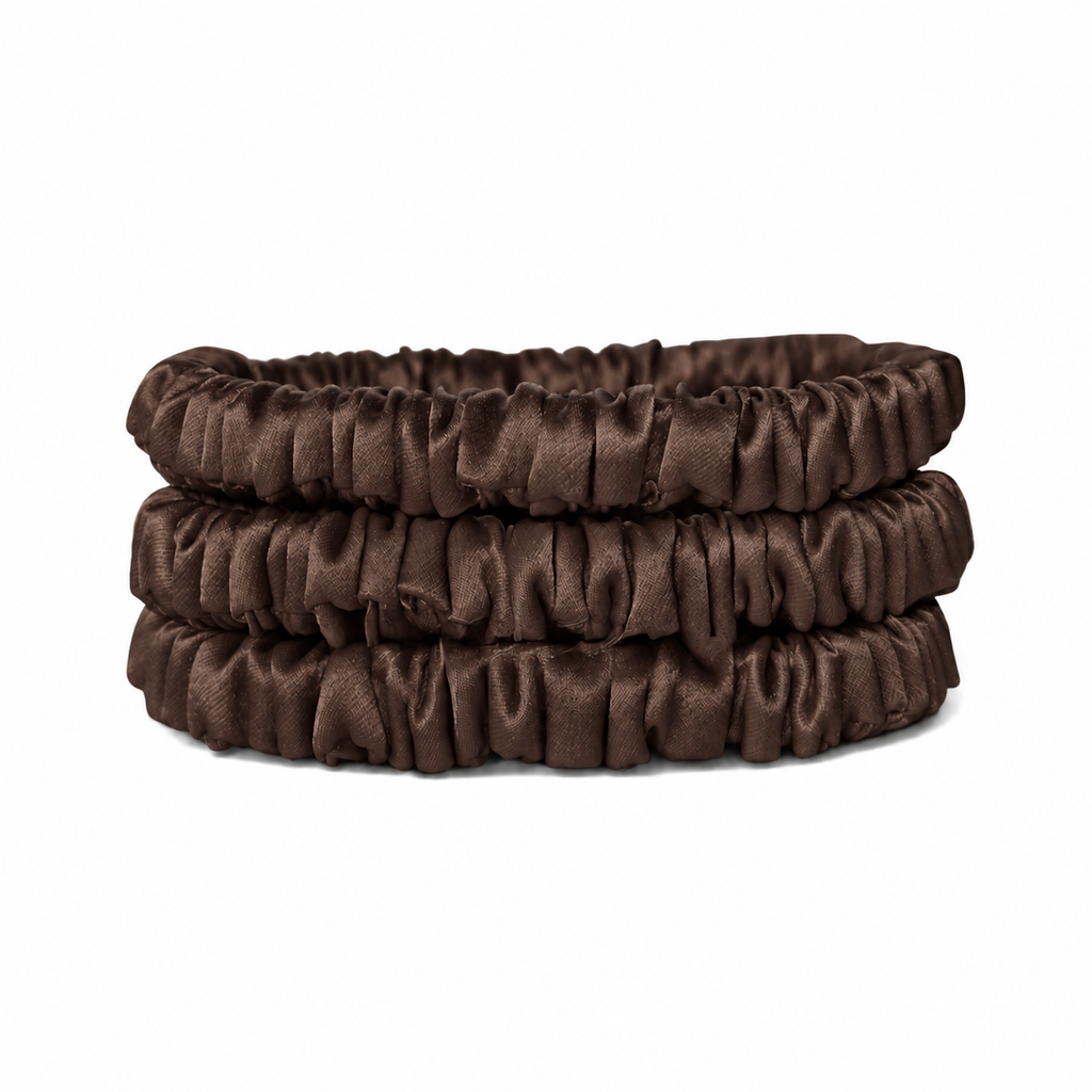 22 Momme Silk Slim Scrunchie | Luxury Hair Tie | 100% Silk