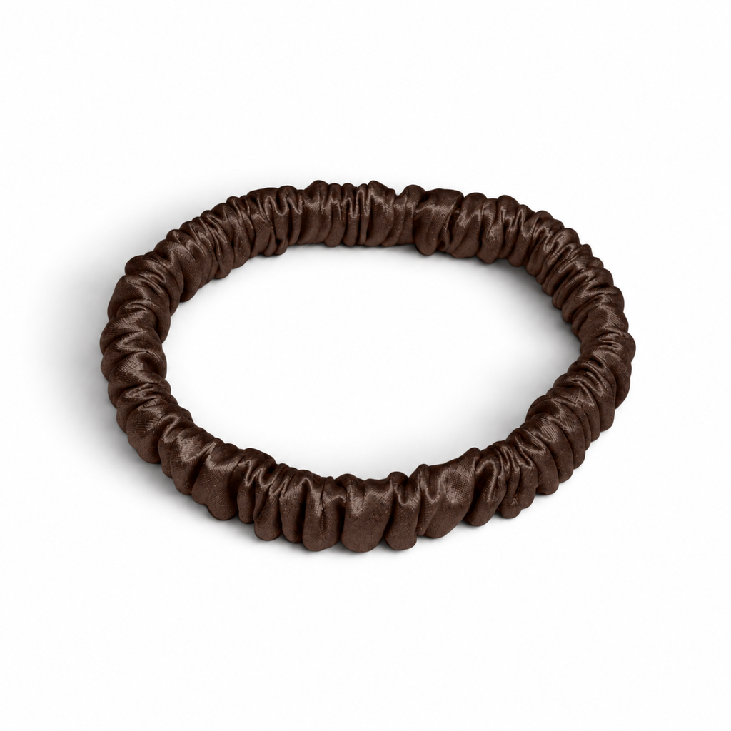 22 Momme Silk Slim Scrunchie | Luxury Hair Tie | 100% Silk