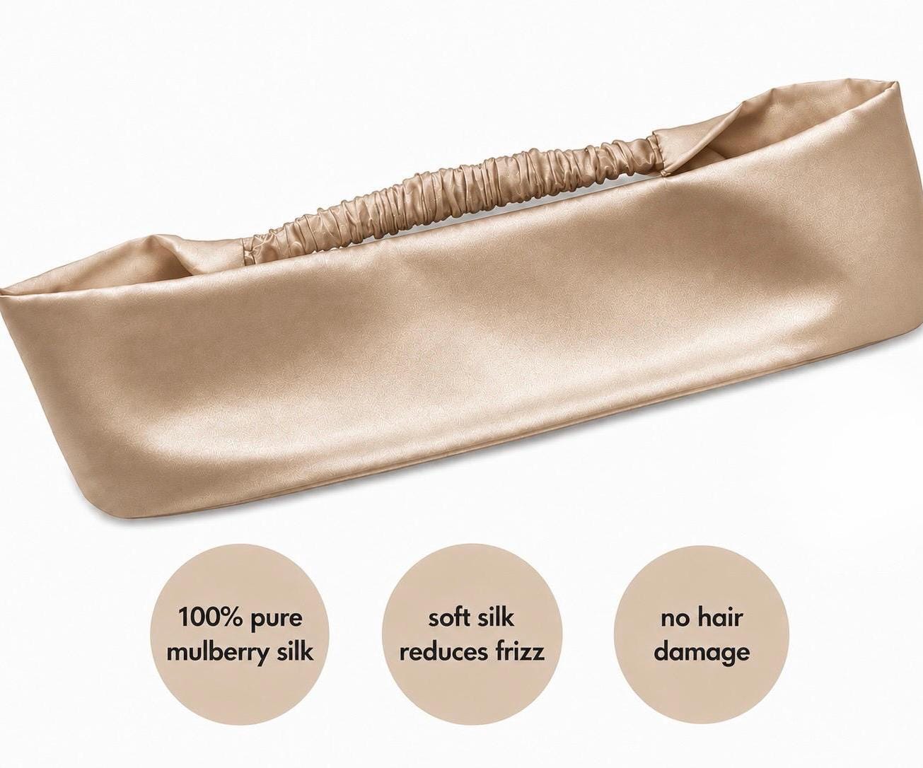 22 Momme Mulberry Silk Headband | 100% Pure Silk Hair Band | Luxury Headband | Gentle Hair Accessory | No Hair Damage