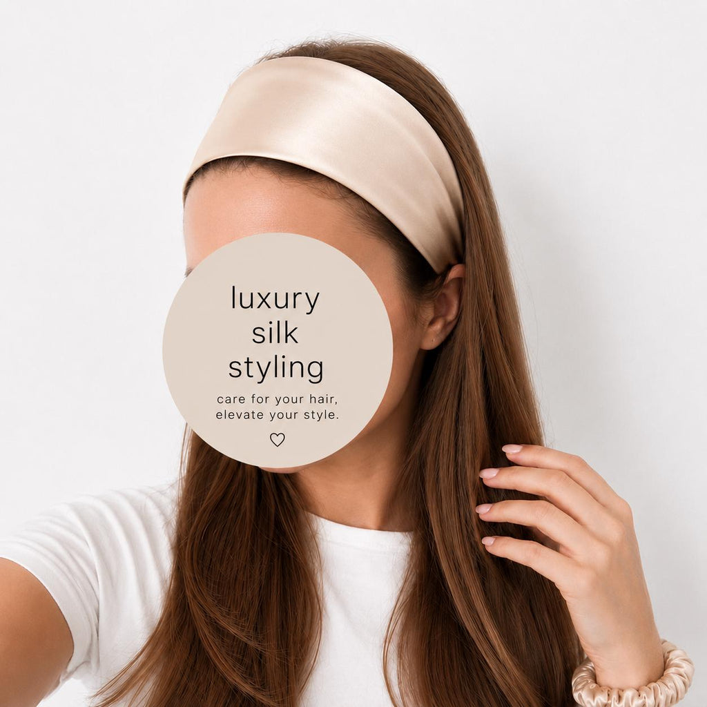 22 Momme Mulberry Silk Headband | 100% Pure Silk Hair Band | Luxury Headband | Gentle Hair Accessory | No Hair Damage
