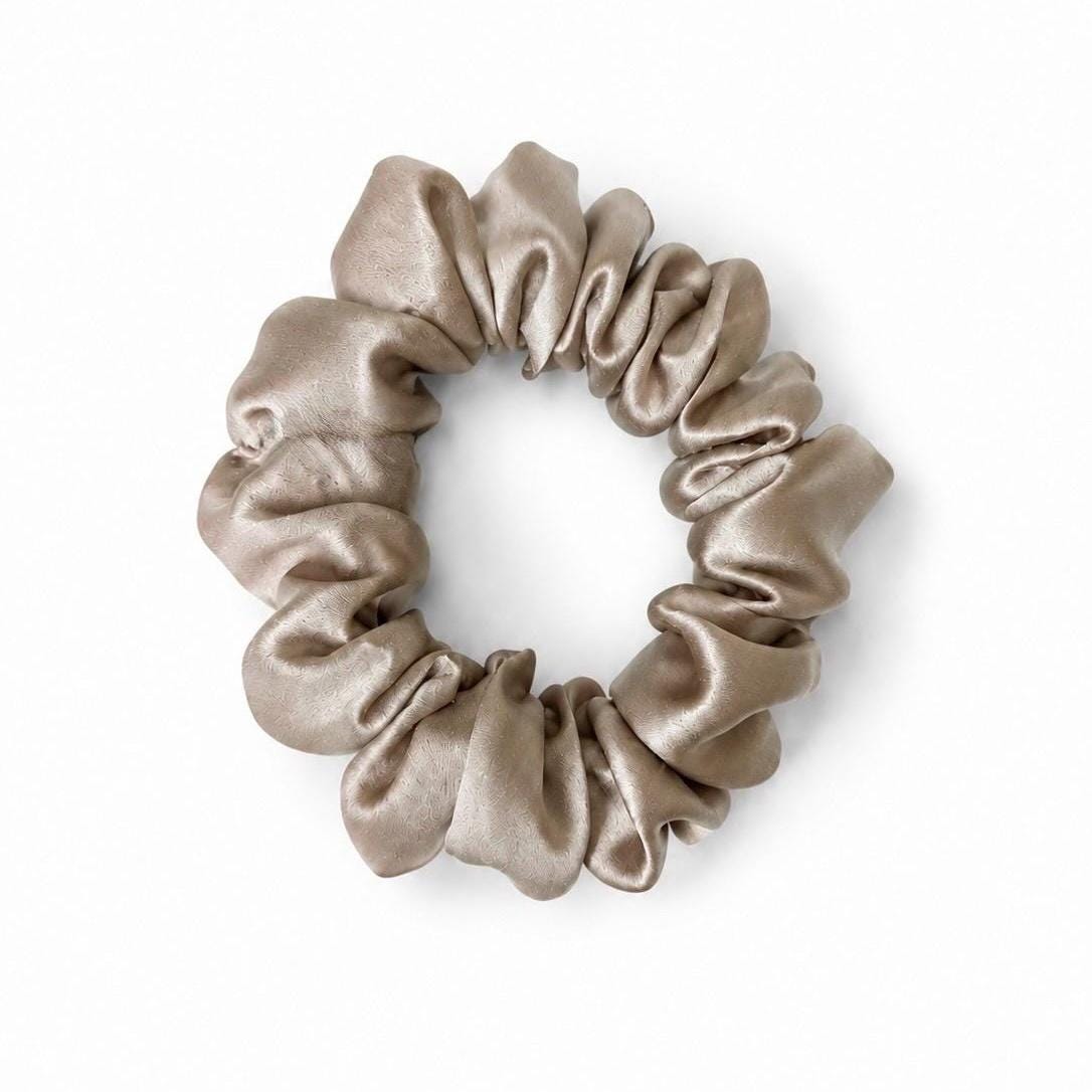 22 Momme Silk Scrunchie | 100% Mulberry Silk Hair Tie | Luxury Oversized Silk Scrunchie | Gentle Hair Elastic | Gift for Her