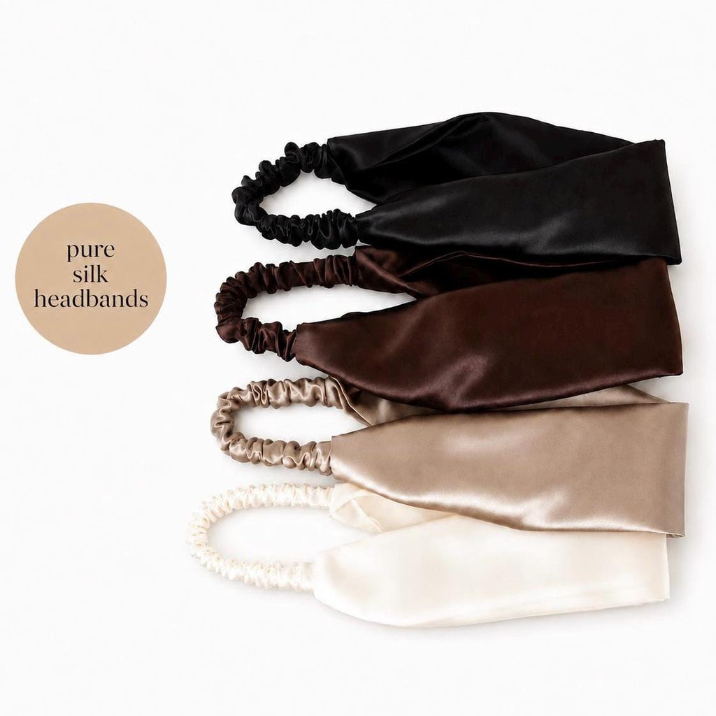 22 Momme Mulberry Silk Headband | 100% Pure Silk Hair Band | Luxury Headband | Gentle Hair Accessory | No Hair Damage